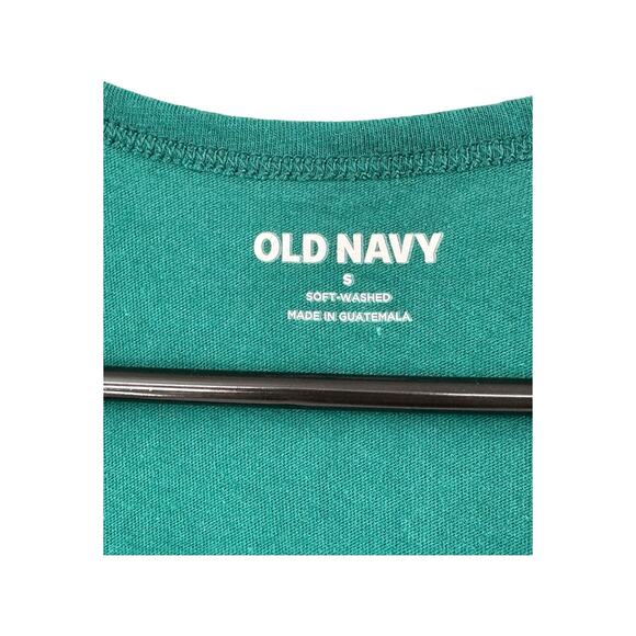 Old Navy Top Mens Small Soft Washed Tank Cotton Oceanside Summer Beach Tropical - Picture 2 of 5